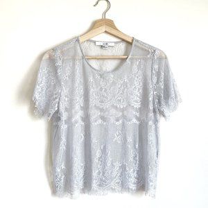 Forever 21 | Mesh Grey Top
